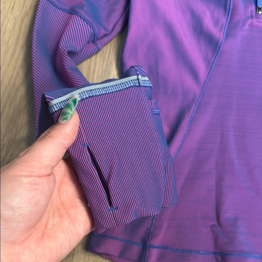 lululemon Purple 1/2 zip Jacket - Like New - Picture 3 of 5